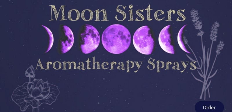 Moon Sisters Website tablet version